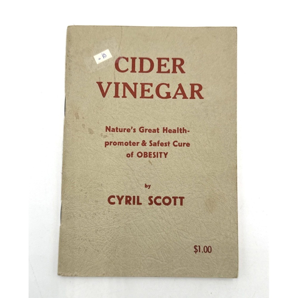 Cider Vinegar Nature's Great Health Promoter Vintage Booklet 1950s
